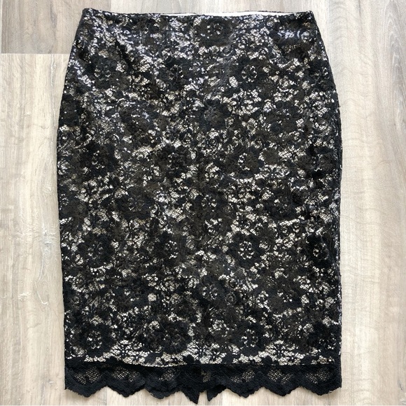NWT Debbie Shuchat Sparkly Lace Sequin Skirt - Picture 2 of 12